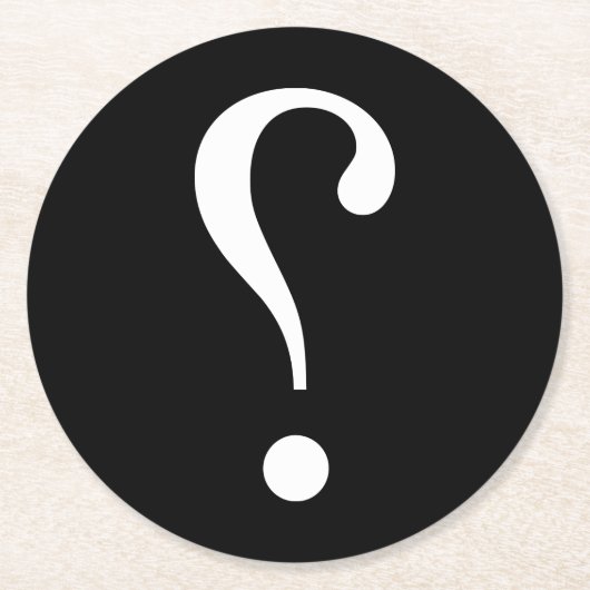 sNARK mARK {ironicon} Runder Pappuntersetzer (Vorderseite)