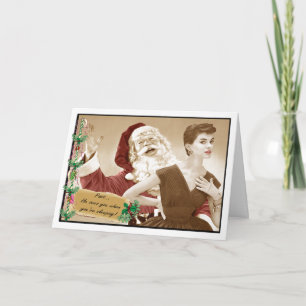 Snarkalicious Christmas Card Creepy Santal Feiertagskarte