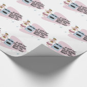 Snarkess Hostess Housefrau Sprichwort Geschenkpapier (Ecke)