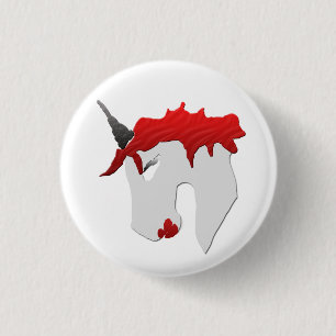 Snarkley Straßen-Einhorn Button