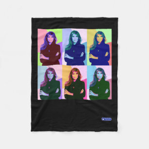 Snarknado Pop Art Melania Trump II Uni Erwachsene Fleecedecke