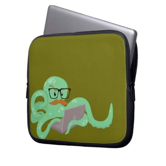 Snarktopus Internet Octopus Laptopschutzhülle (Vorderseite Links)