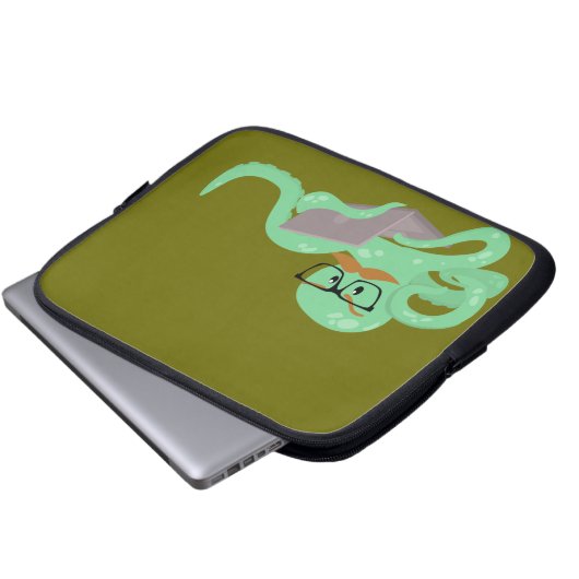 Snarktopus Internet Octopus Laptopschutzhülle (Vorne Knopf)
