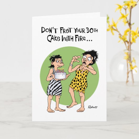 Snarky 30. Geburtstag Karte (Gelbe Blume)