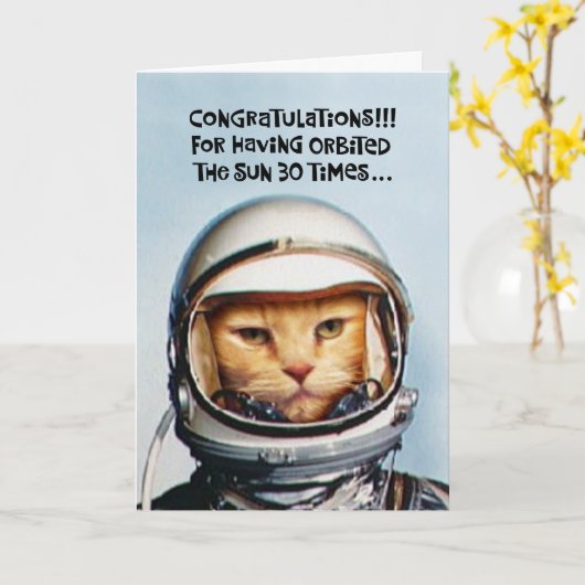 Snarky 30. Geburtstag Karte (Gelbe Blume)