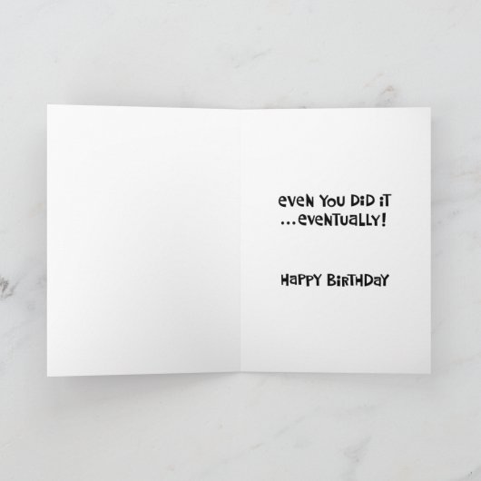 Snarky 35. Geburtstag Karte (Innenseite)