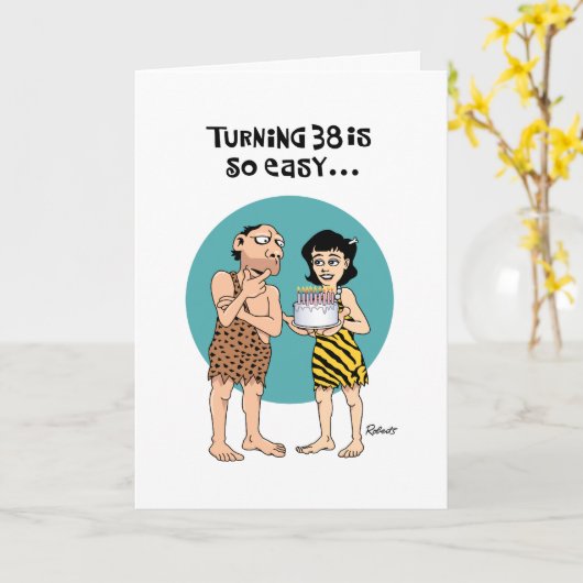 Snarky 38. Geburtstag Karte (Gelbe Blume)