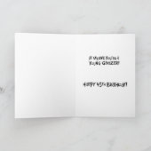 Snarky 45. Geburtstag Karte (Innenseite)