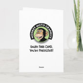 Snarky 55. Geburtstag Gruß Karte (Rückseite)