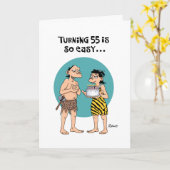 Snarky 55. Geburtstag Gruß Karte (Gelbe Blume)