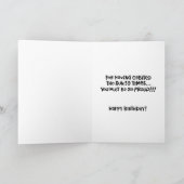 Snarky 59. Geburtstag Karte (Innenseite)