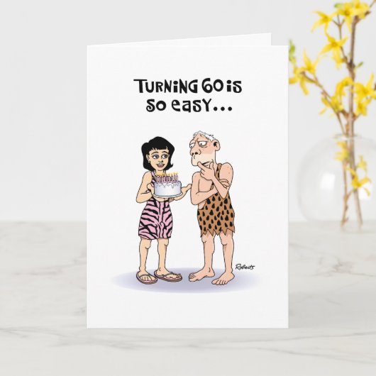 Snarky 60. Geburtstag Karte (Gelbe Blume)