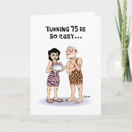 Snarky 75. Geburtstag Karte