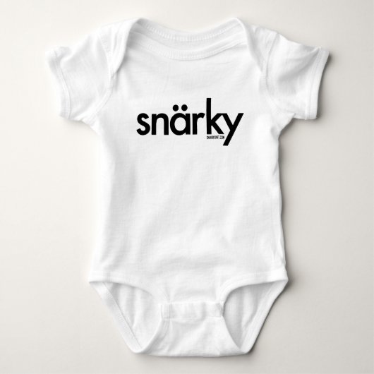Snarky Baby Strampler (Vorderseite)