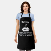 Snarky Backen & Hitting Schürze - Funny Koch Thera (Getragen)