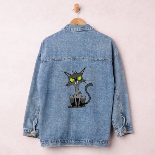 Snarky Cats Ladys Demin Jacket Jeansjacke (Hangar)