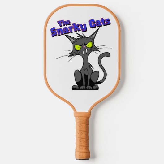 Snarky Cats Pickleball Baddies Schläger (Vorderseite)