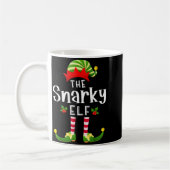 Snarky Christmas Elf Matching Pajama X-mas Party Kaffeetasse (Links)