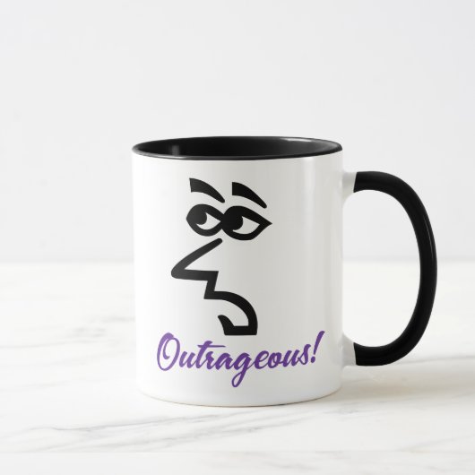 Snarky Dame Outrageous Coffee Mug Tasse (Rechts)