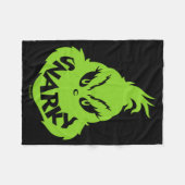 Snarky Face  Fleecedecke (Vorderseite (Horizontal))