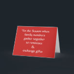 Snarky Funny Family Holiday Feiertagskarte<br><div class="desc">Die perfekte Snarky Holiday Card für Schnarche Familien jeder religiösen Überzeugung! (100% ALLER GEWINNE werden an die Stiftung zur Krebsforschung gespendet)</div>