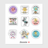 Snarky Funny Vinyl Stickers Aufkleber (Blatt)