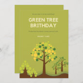 Snarky Green Tree Geburtstag Feiertagskarte (Vorne/Hinten)