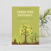 Snarky Green Tree Geburtstag Feiertagskarte (Stehend Vorderseite)