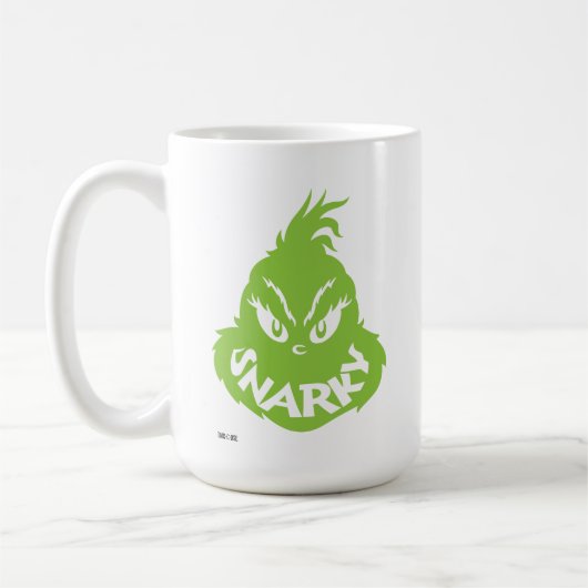 Snarky Grinch | Die große Seite Kaffeetasse (Links)