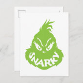 Snarky Grinch | Die große Seite Postkarte (Vorne/Hinten)