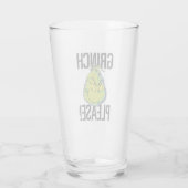 Snarky Grinch | Funny Grinch Bitte Glas (Rückseite)