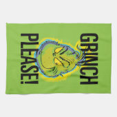 Snarky Grinch | Funny Grinch Bitte zitieren Geschirrtuch (Horizontal)