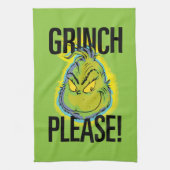 Snarky Grinch | Funny Grinch Bitte zitieren Geschirrtuch (Vertikal)