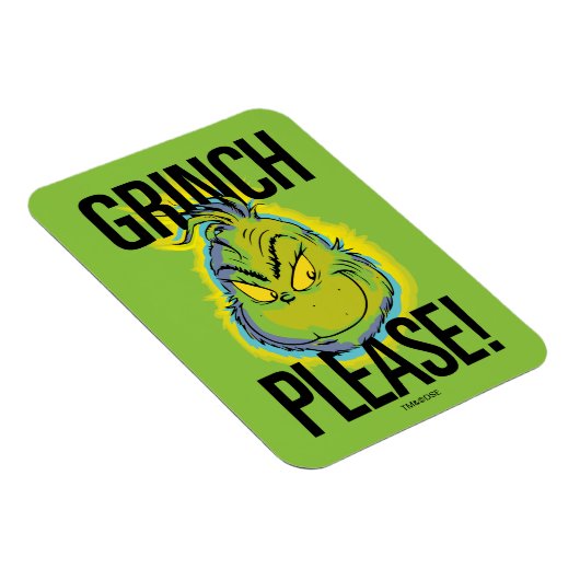 Snarky Grinch | Funny Grinch Bitte zitieren Magnet (Rechte Seite)