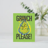 Snarky Grinch | Funny Grinch Bitte zitieren Postkarte (Stehend Vorderseite)