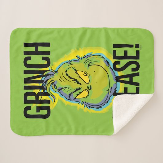 Snarky Grinch | Funny Grinch Bitte zitieren Sherpadecke (Vorderseite (Horizontal))