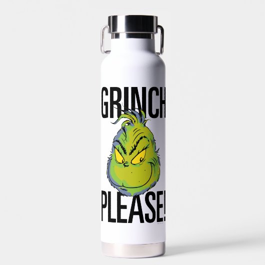 Snarky Grinch | Funny Grinch Bitte zitieren Trinkflasche (Vorne)