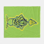 Snarky Grinch | Funny lass uns einfach nicht Fleecedecke (Vorderseite (Horizontal))