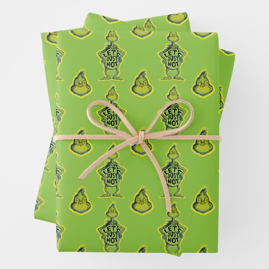 Snarky Grinch | Funny lass uns einfach nicht Geschenkpapier Set (Beispiel)