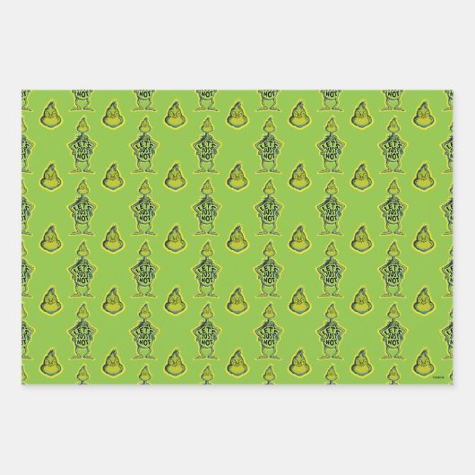 Snarky Grinch | Funny lass uns einfach nicht Geschenkpapier Set (Vorderseite)