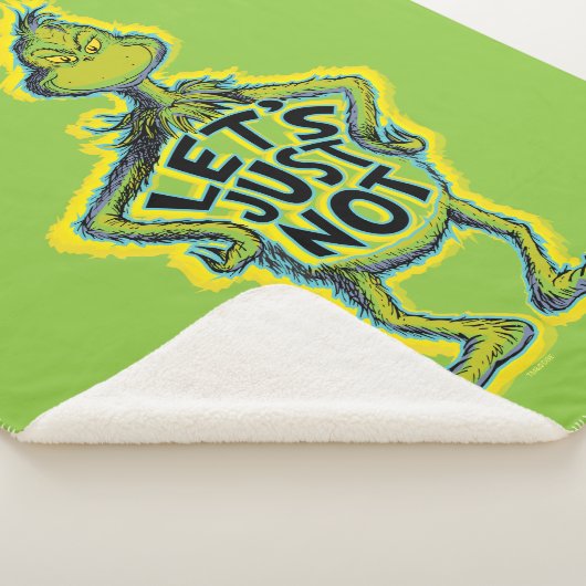 Snarky Grinch | Funny lass uns einfach nicht Sherpadecke (3/4)