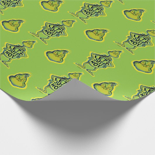 Snarky Grinch | Funny lass uns einfach nicht zitie Geschenkpapier (Ecke)