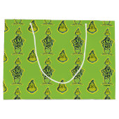 Snarky Grinch | Funny lass uns einfach nicht zitie Große Geschenktüte (Rückseite)