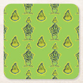 Snarky Grinch | Funny lass uns einfach nicht zitie Rechteckiger Pappuntersetzer (Vorderseite)