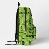 Snarky Grinch | Grinch Snarky Phrase Pattern Bedruckter Rucksack (Links)