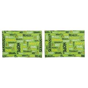 Snarky Grinch   Grinch Snarky Phrase Pattern Kissenbezug