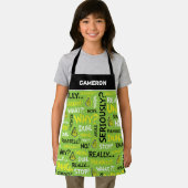 Snarky Grinch | Grinch Snarky Phrase Pattern Schürze (Insitu)