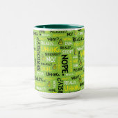 Snarky Grinch | Grinch Snarky Phrase Pattern Tasse (Zentrum)