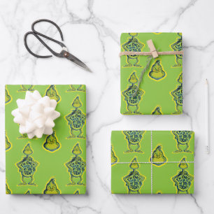Snarky Grinch Lustig Ich Rede Nur Mit Meinem Hun Geschenkpapier Set