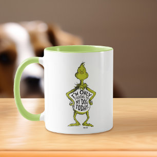 Snarky Grinch Lustig Ich Rede Nur Mit Meinem Hun Tasse